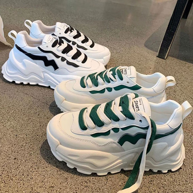 One more shoes Giày Thể Thao Nữ Đế Dày Thời Trang Hàn Mới