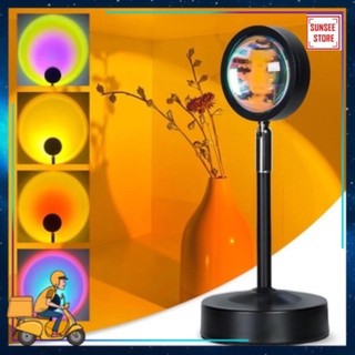 Đèn hoàng hôn Tiktok 16 màu có Remote đèn quay Tik Tok chuyển màu Đèn LED Sunset Đèn Hoàng Hôn sống ảo siêu hot