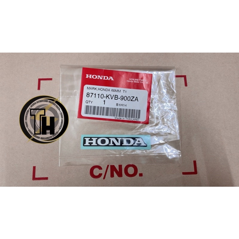 Tem honda 60mm nền đen
