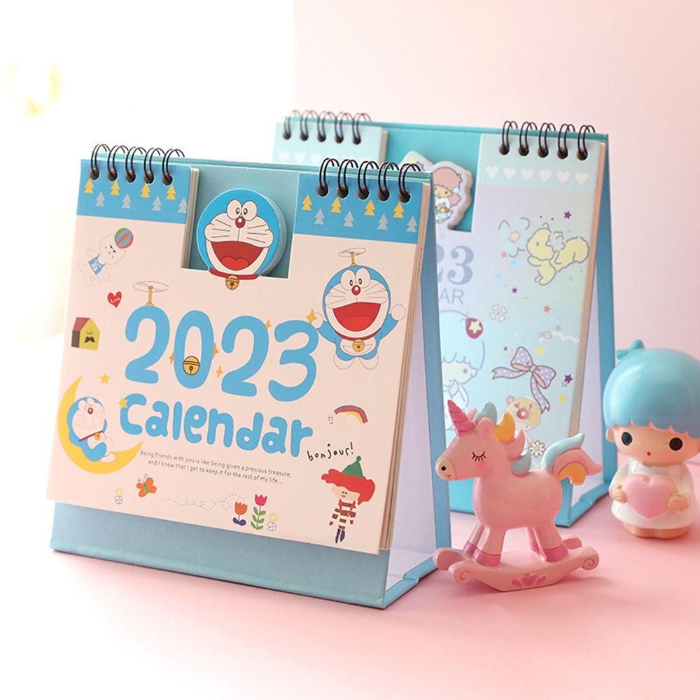 Lịch Để Bàn Mini DWAYNE 2023 Họa Tiết Hoạt Hình My Melody Xinh Xắn