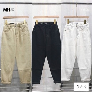 Quần baggy nữ lưng cao, chất mềm dáng basic