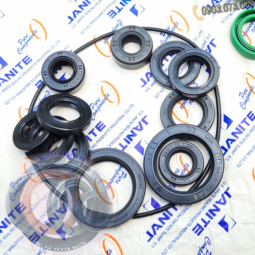 Combo bộ phớt dầu chính hiệu NACTEC, NOK , FCCI ,bộ phớt máy mâm lửa dành cho Xe Máy Honda Dream, Wave,..