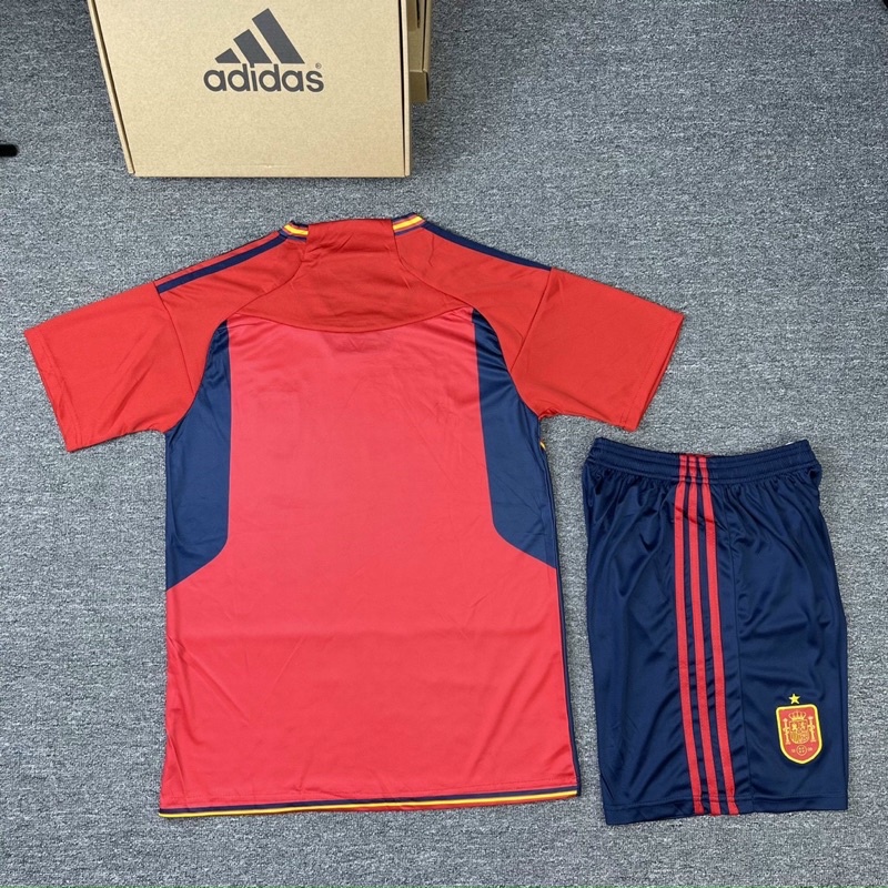 Áo đá bóng đá banh đội tuyển Tây Ban Nha vải chuẩn thi đấu - aobongda999.vn