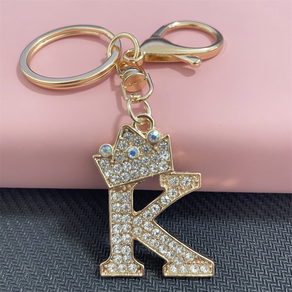 Móc Khóa Hình 26 Chữ Cái Đính Đá Thời Trang Charms