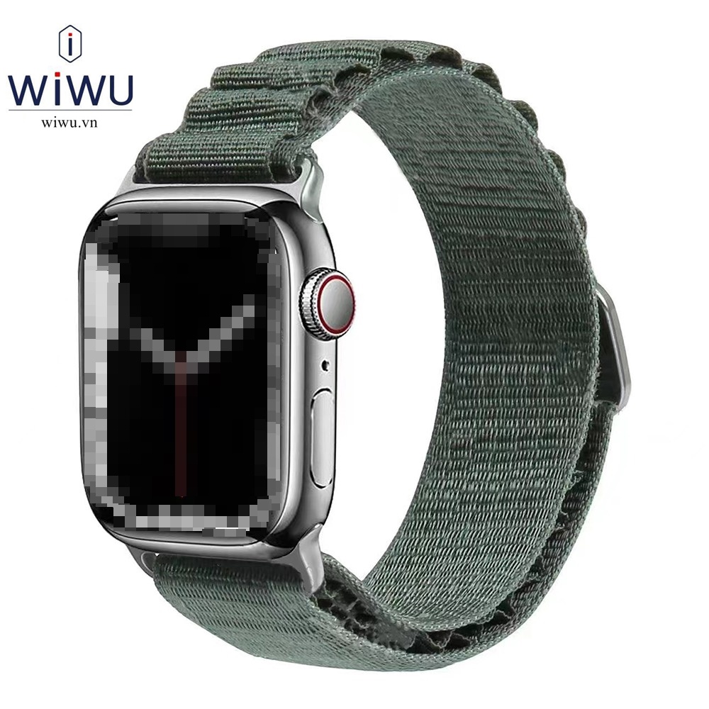 Dây đeo vải WIWU Alpine Sport Loop cho đồng hồ thông minh Watch Ultra 49 mm . Watch 6 , 7,  8 , 41 - 45 mm , 40 -44 mm