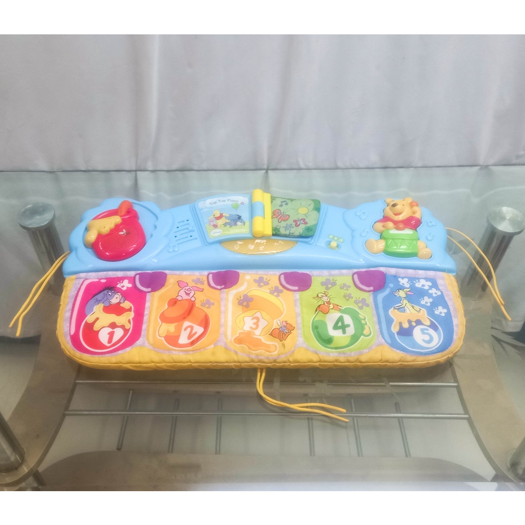 90% Đàn piano đồ chơi treo cũi Vtech Winnie The Pooh Tap Tap Piano  Disney PHÁP