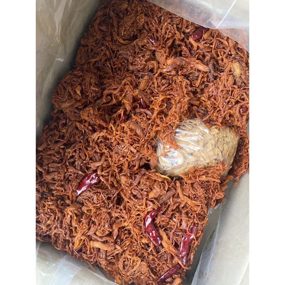 Khô heo cháy tỏi Lon 300gr  TỪ ĐƠN 50K,  Hàng ngon nhà làm