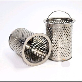 Bộ rổ lọc rác nắp đậy bồn rửa chén, rửa bát - Chất liệu Inox