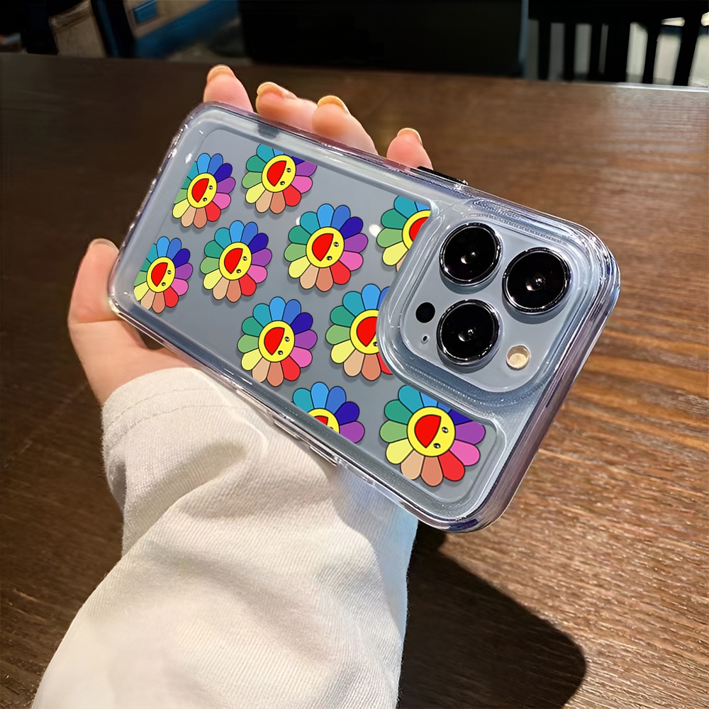 Ốp Điện Thoại Trong Suốt Hình Hoa Hướng Dương Cho iphone 14 Pro Max 14 Plus 13 11 12 7Plus X XR XS Max 8 7