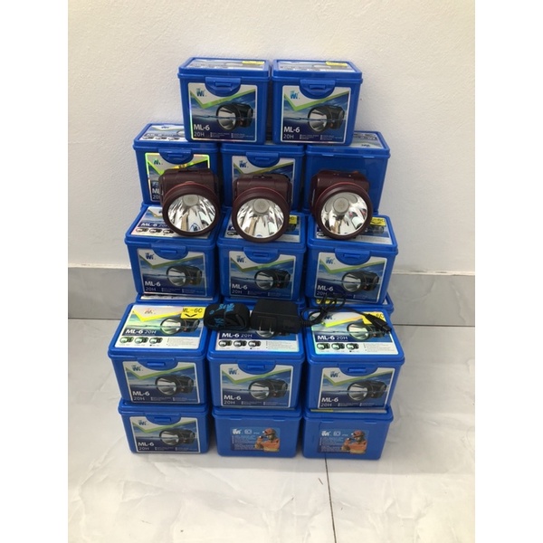 Đèn pin đội đầu ánh sáng vàng