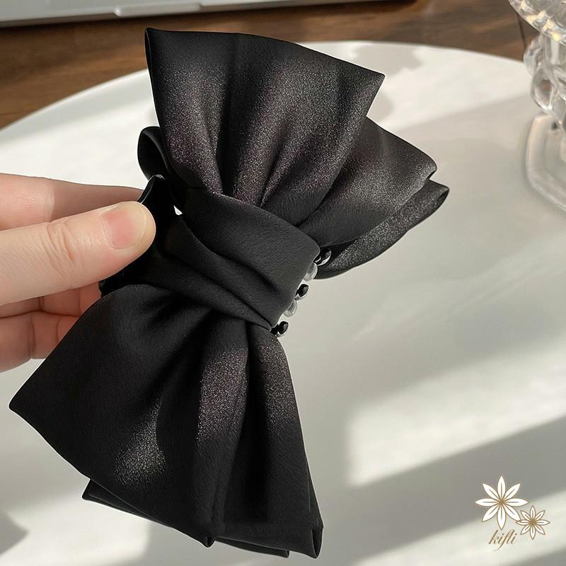 Kẹp Tóc Hình Nơ Hai Mặt Cỡ Lớn Thời Trang Mùa Thu Cho Nữ