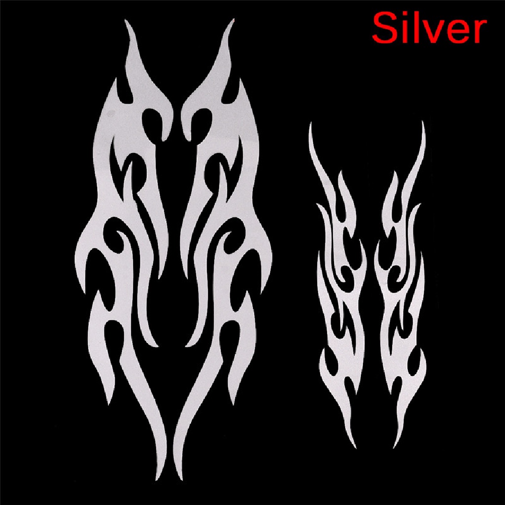 Miếng Dán Vinyl Hình Ngọn Lửa 3D Vui Nhộn Trang Trí Xe Hơi / Xe Tải / Laptop