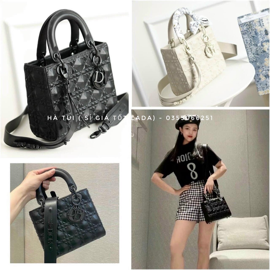 Túi Đì Ô lady kim cương 5 ô Sz 20 ( Có hộp )