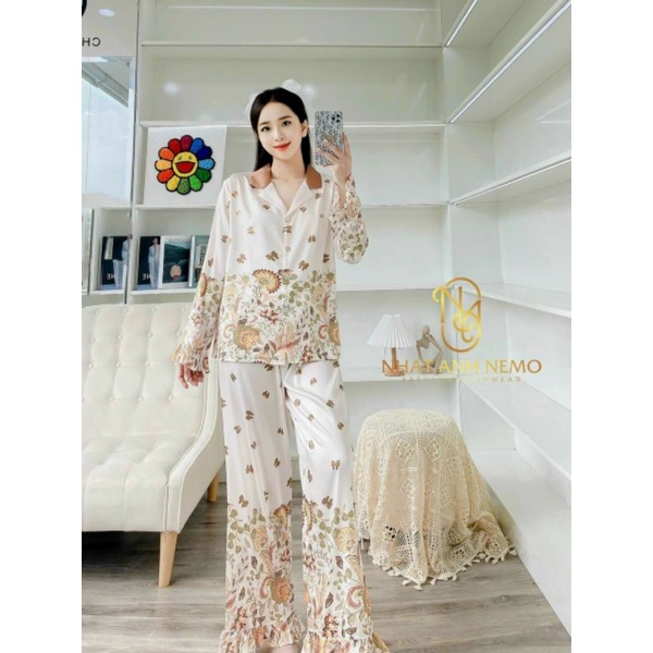 Bộ ngủ chất xước thiết kế ánh kim luôn có hình thật cận chất vải shop ở quận gò vấp
