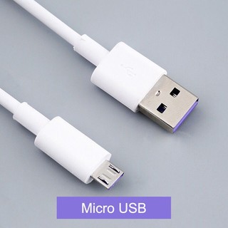 Dây Cáp Sạc Nhanh 5A 1m 2m Micro USB Type C Cho Iphone Android IOS
