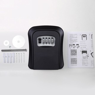 4 Digit Combination Code Plastic Heavy Duty Daily Easy Install High Security Indoor Outdoor Key Safe Box