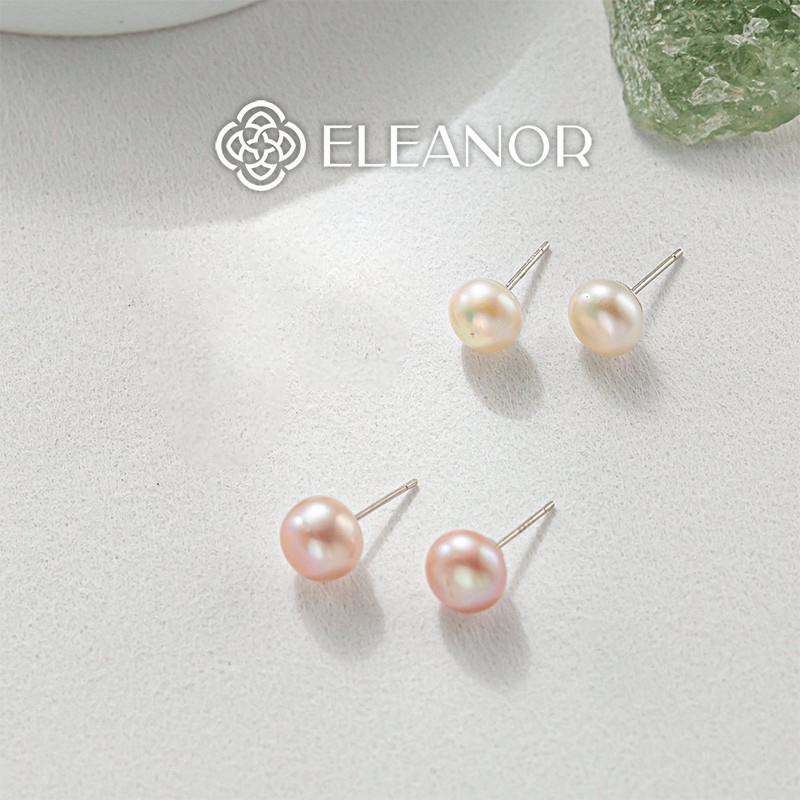 Bông tai nữ chuôi bạc 925 Eleanor Accessories nụ ngọc trai nhân tạo phụ kiện trang sức 4251