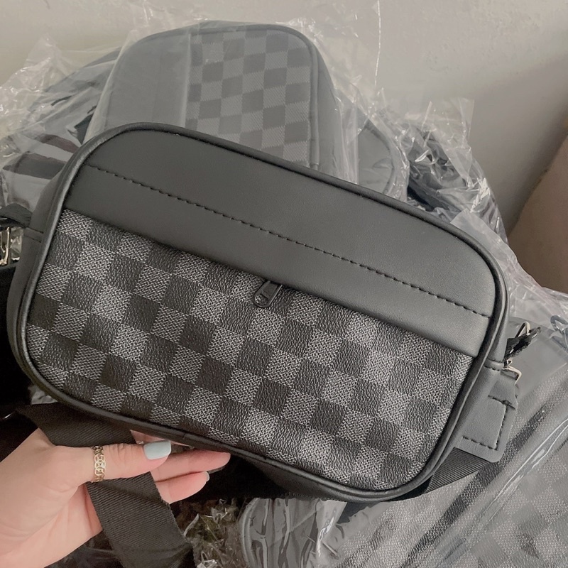 Túi đeo chéo nam caro đi chơi đẹp thời trang cao cấp DIOMI