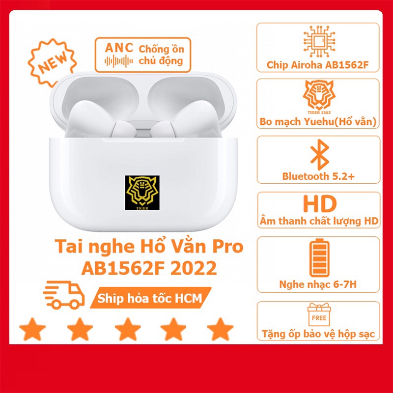 Tai nghe bluetooth AP PRO Hiệu Hổ Vằn tích hợp CHIP 1562m, âm to, bass hay, pin trâu, phiên bản nâng cấp mới nhất 2022