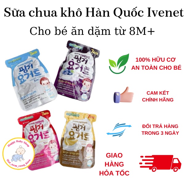 2023 IVENET - Sữa chua khô sấy lạnh cho bé 7m+ 20g Hàn Quốc