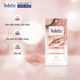 Mặt nạ đất sét Vedette Rosa 12g