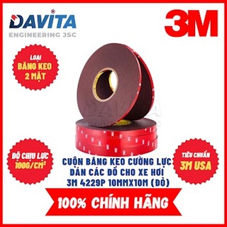 Cuộn băng keo cường lực dán các đồ cho xe hơi 3M 4229P 12mmx10m