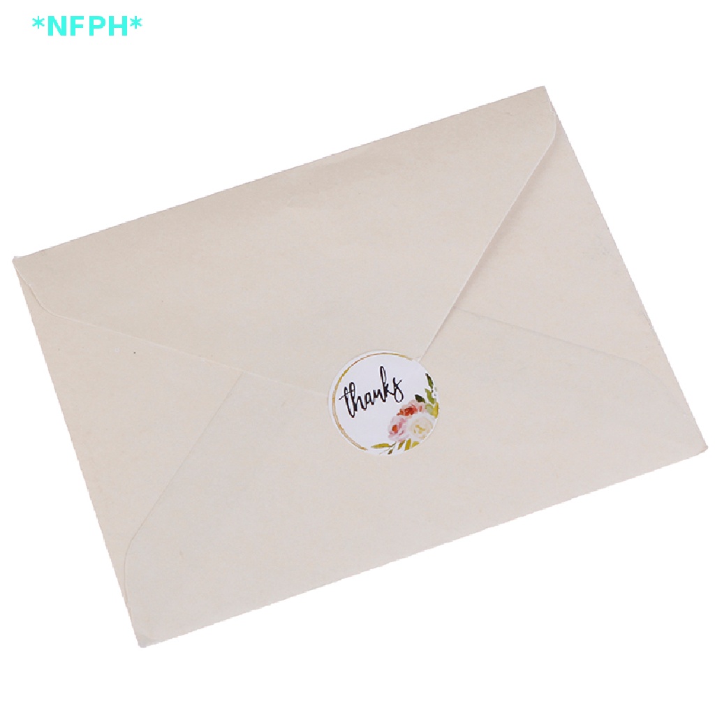 Cuộn 500 Miếng Dán Hình Tròn In Chữ Thank You Độc Đáo Dùng Trang Trí Tiệc Mới