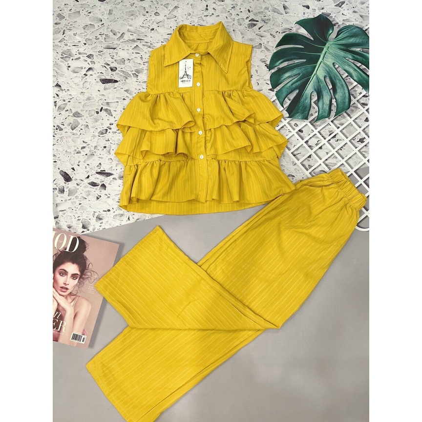 (FreeShip 2022) Sét đồ bộ nữ,bộ xốp tầng quần ống suông có túi,có nhìu màu dễ mặc,hàng chuẩn shop diện lên xinh xĩu