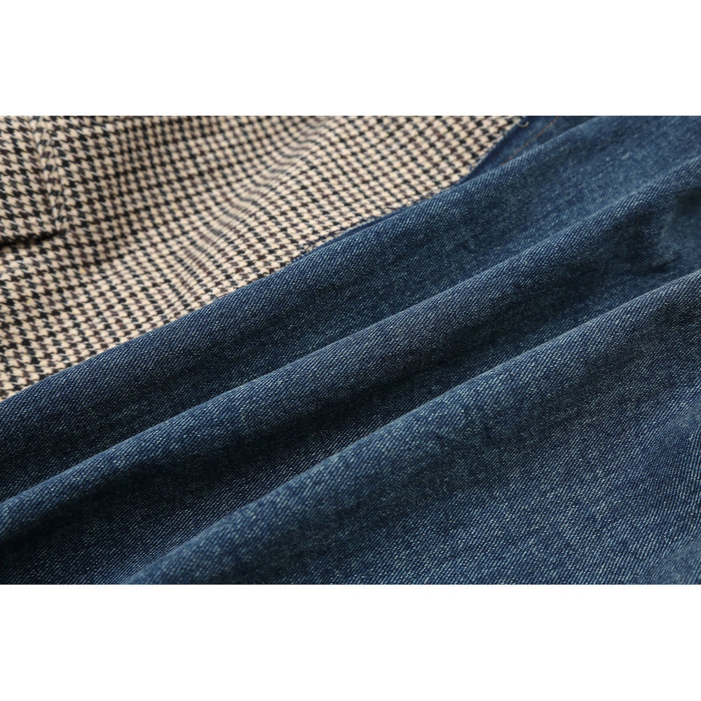 Jiashucheng Áo Khoác Denim Thời Trang Thu Đông Dễ Phối Đồ Phong Cách Mới Cho Nữ