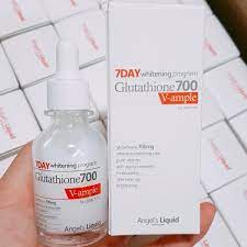 Serum huyết thanh trắng da 7day Whitening Progam Glutathione 700 V-ampe