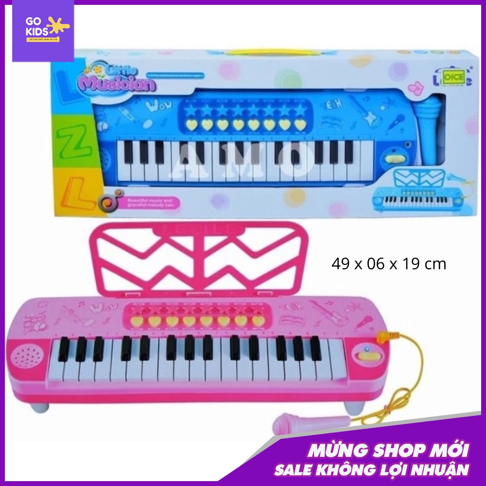Đồ Chơi Đàn Piano Cho Bé Có Đèn Nhạc Và Micro Chuẩn Âm Cho Bé