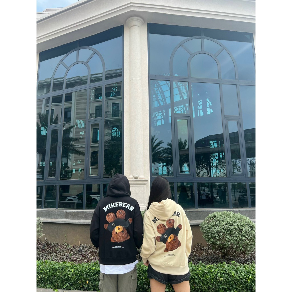 Áo Hoodie Mikenco, Mikenbear, Chất vải nỉ bông cao cấp Fom Áo Unisex