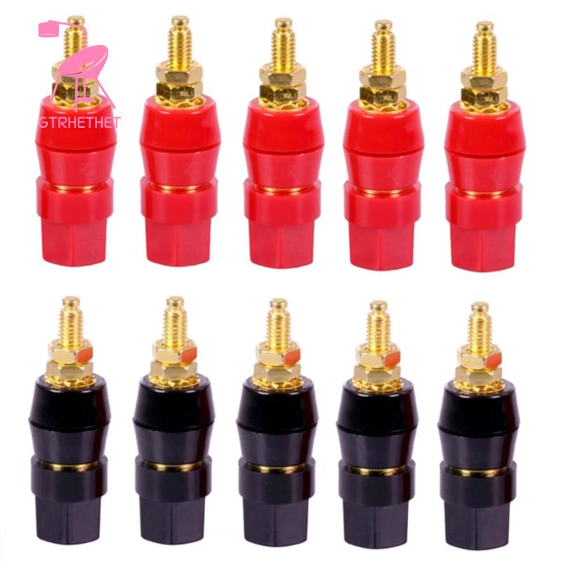 Set 10 / 5 Cặp Jack Cắm Bắp Chuối 4mm Mạ Vàng Chuyên Dụng