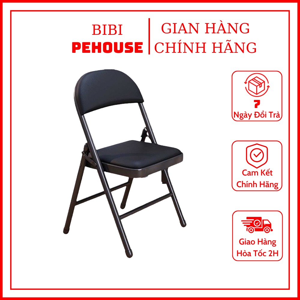 Ghế văn phòng hội trường hội nghị gấp gọn Ghế làm việc khung sắt đa năng Ghế ngồi máy tính làm việc bibi shop