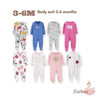 Sleep body suit cotton xuất dư  cho bé 3 - 6 tháng (lỗi nhẹ) vải cotton mềm mại