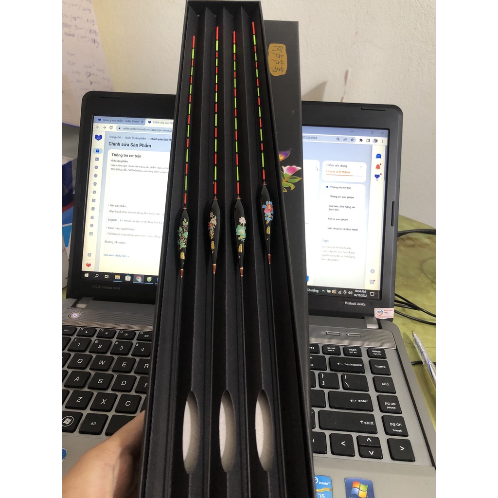 Combo Hộp 4 quả phao câu đơn câu đài dùng để câu rô, diếc, chép các loại