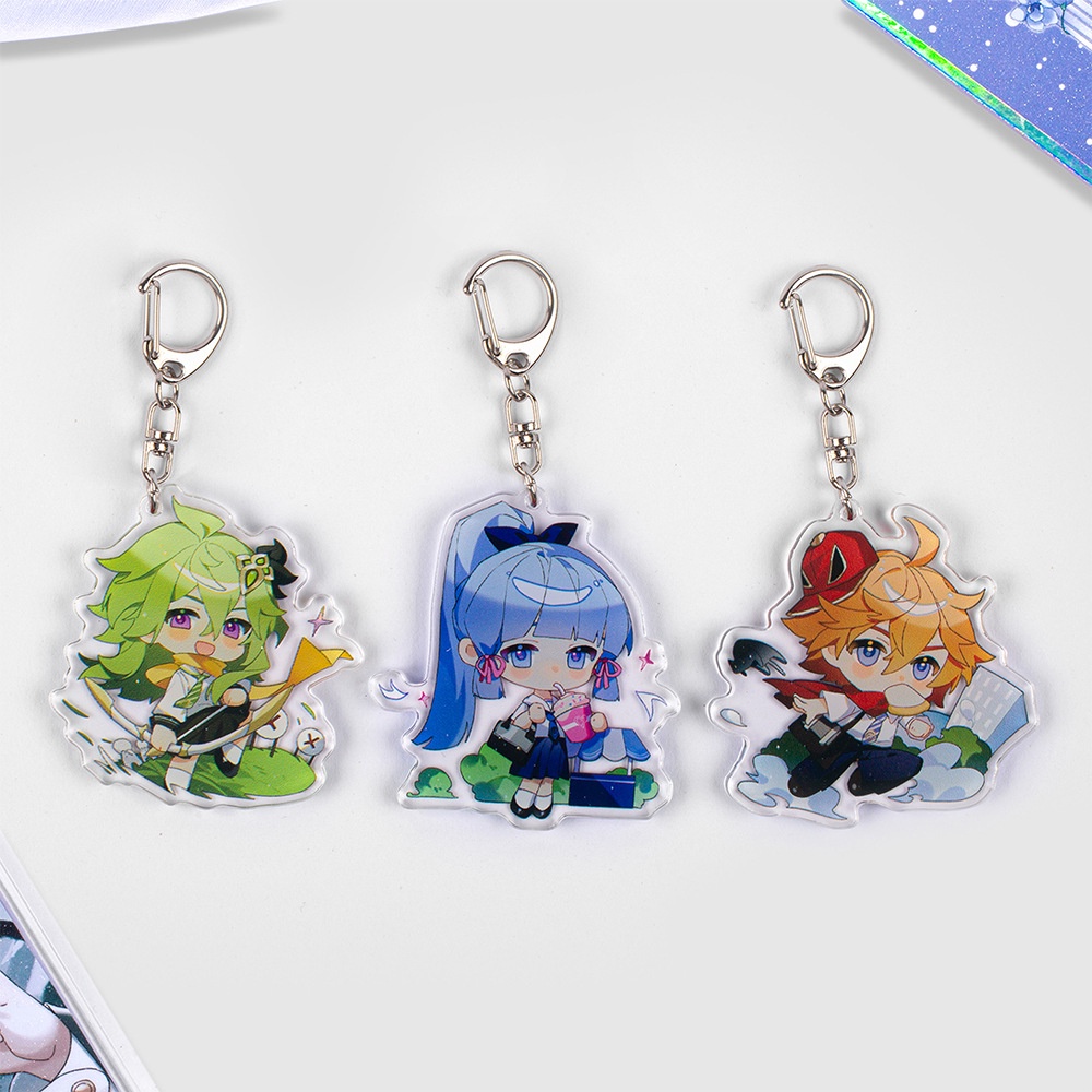 Móc Khóa Hai Mặt Bằng Acrylic Trong Suốt In Hình Anime Xiao Candace Nahida