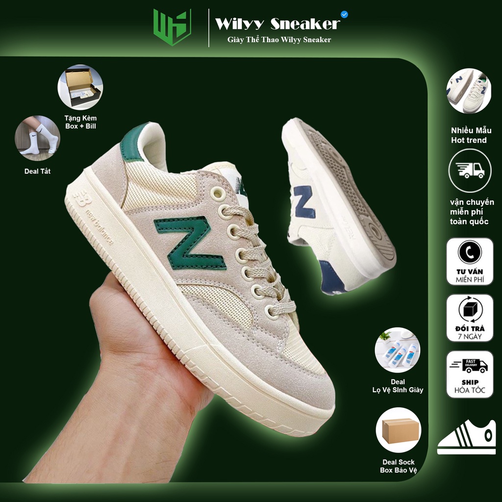 Giày nb WILYY, giày sneaker thể thao đế khâu crt 300 ver 2.0 bản đẹp full box bill