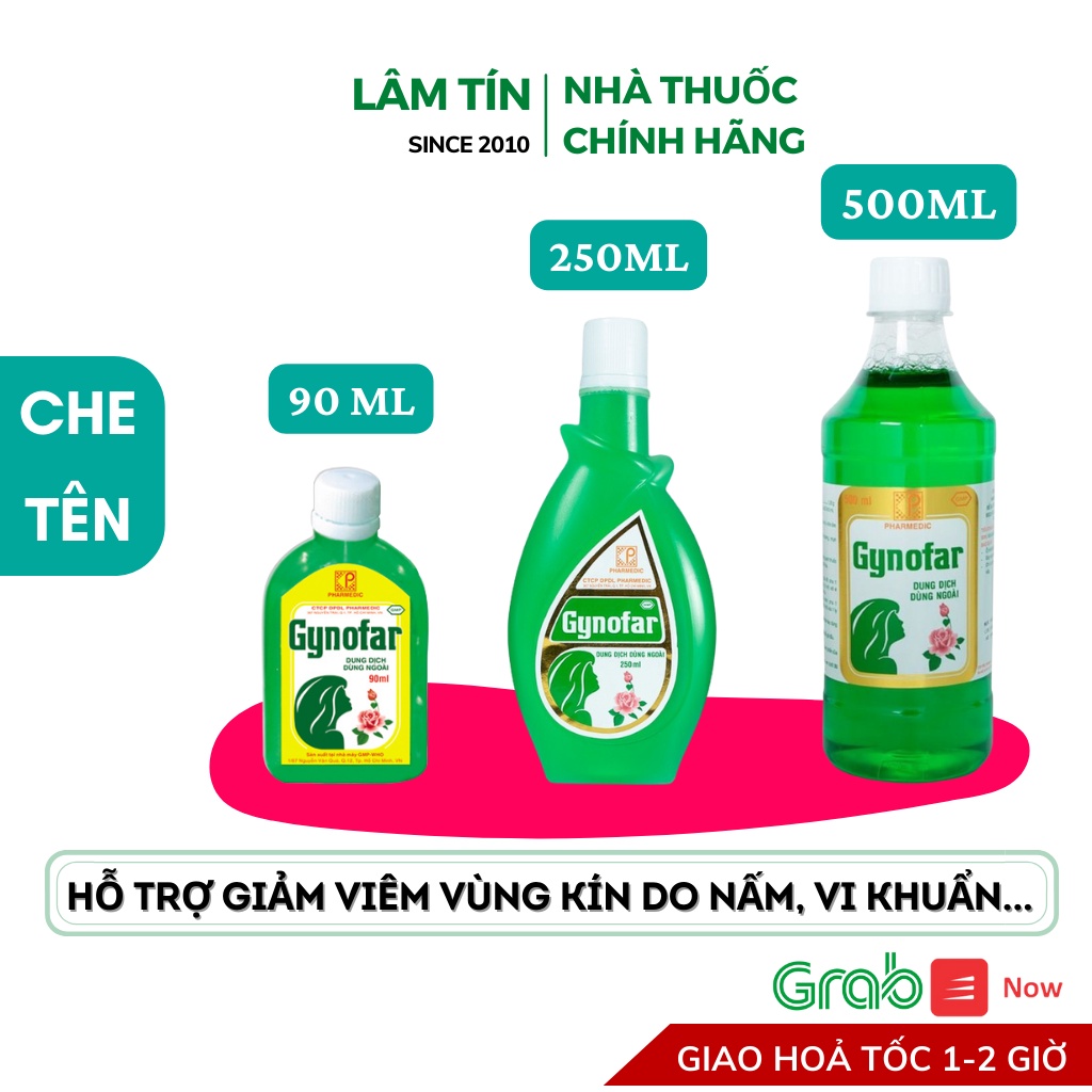 ✅(Chính Hãng) Gynofar Vệ Sinh Phụ Nữ Dung Dịch Dùng Ngoài, Sát Trùng Ngoài Da Chai 250ml