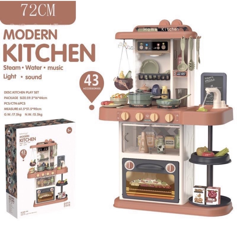 ĐỒ CHƠI NẤU ĂN NHÀ BẾP MODERN KITCHER 43 CHI TIẾT