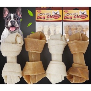 Xương Canxi Da Bò Sạch Răng Cho chó - Xương canxi da bò cuộn nơ nhỏ