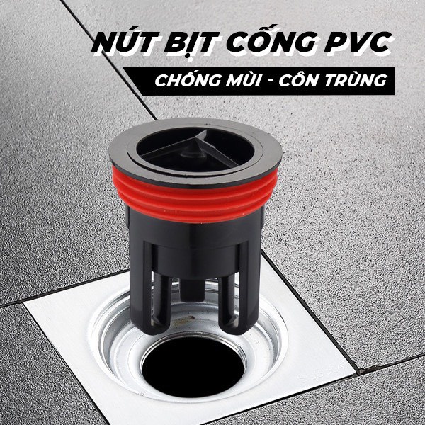 Nắp Cống Ngăn Mùi Chống Côn Trùng Nhà Vệ Sinh, Nhà Tắm Chất Liệu Nhựa PVC Thoát Nước Nhanh Chóng Ngăn Trào Ngược