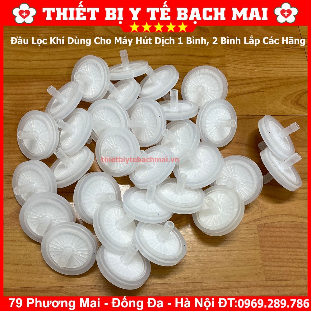 Filt Lọc Máy Hút Dịch - Đầu Lọc Máy Hút Dịch 1 Bình, 2 Bình