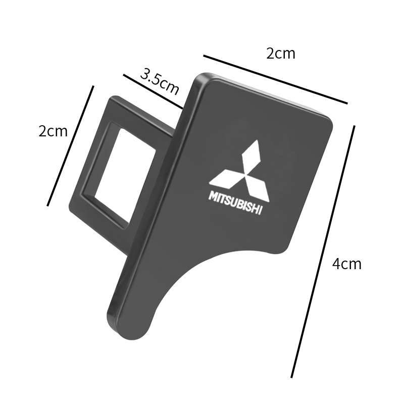 1 Chốt Khóa Dây An Toàn In Logo Cho Xe Hơi Mitsubishi asx lancer outlander pajero EVO