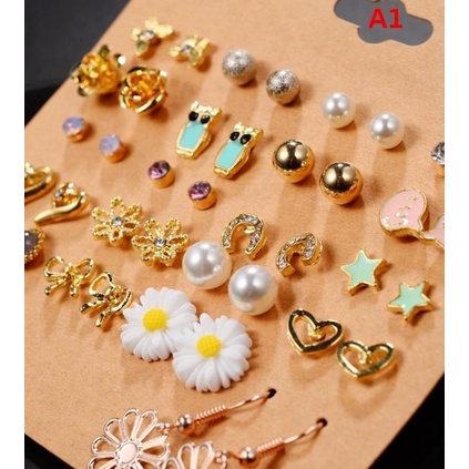 - Tách set Bông Tai Thiết Kế Đơn Giản Sang Trọng - NGẪU NHIÊN -