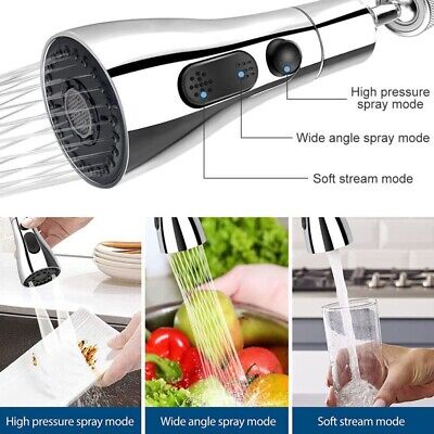 Đầu nối vòi nước thông minh, xoay 360 độ, 3 chế độ nước