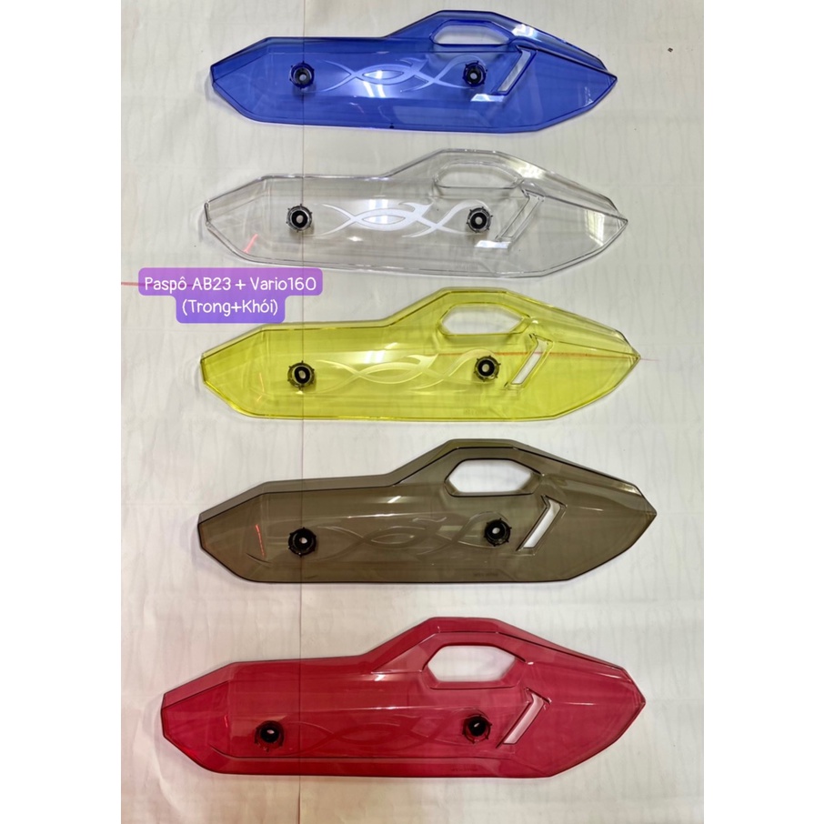 Ốp pô, che pô trong suốt gắn Air Blade 125-160