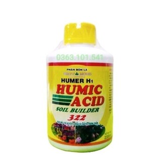 Phân bón lá, kích rễ humic 322 chai 235ml