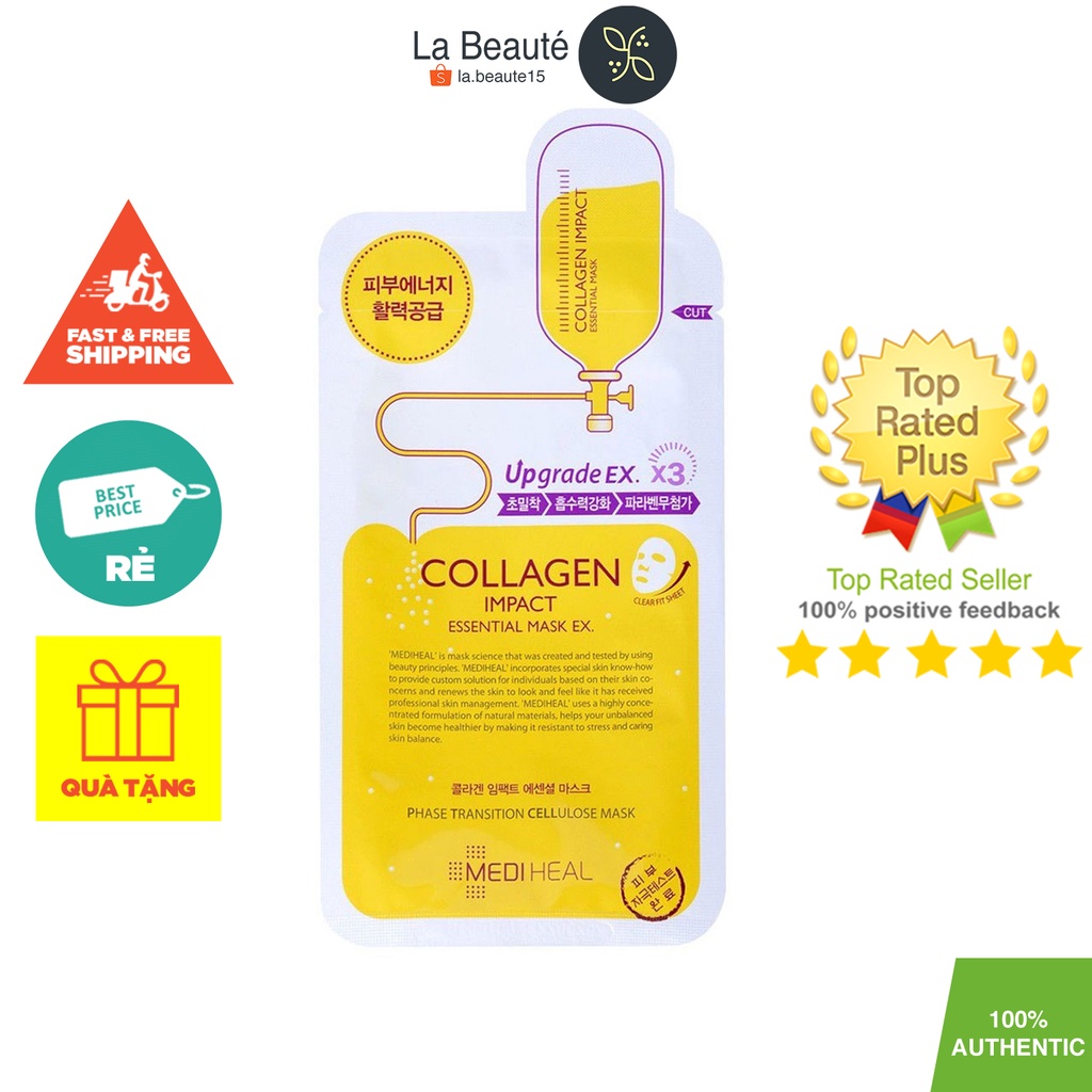 Collagen Impact Essential Mask - Mặt Nạ Mediheal Collagen Dưỡng Săn Chắc Da 25ml