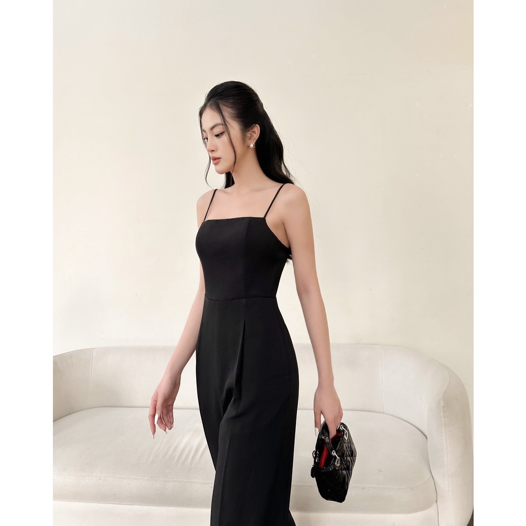 Jumpsuit dáng suông buộc lưng , Peace House Clothing